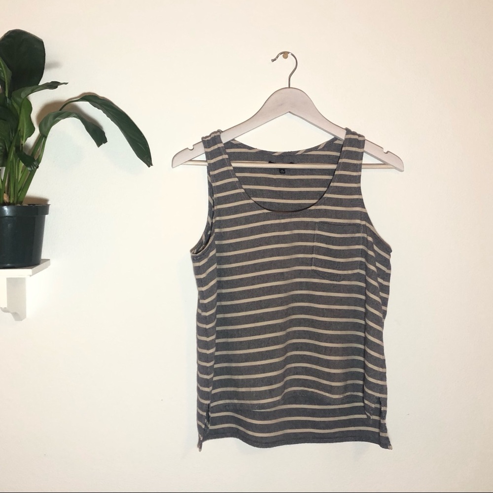 Madewell Broadway & Broome Striped Sleeveless Tank